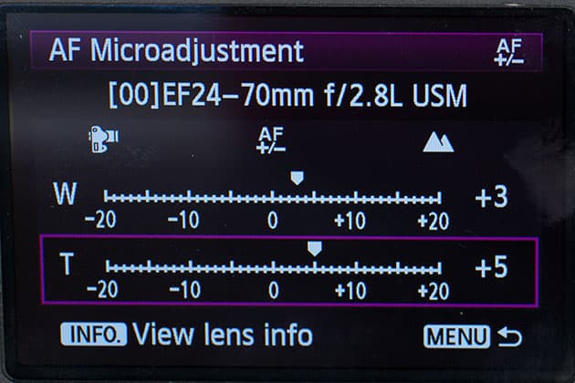 AF mistakes repeat for other lenses