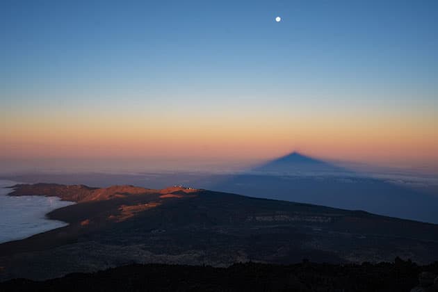 Lunar photography Teide