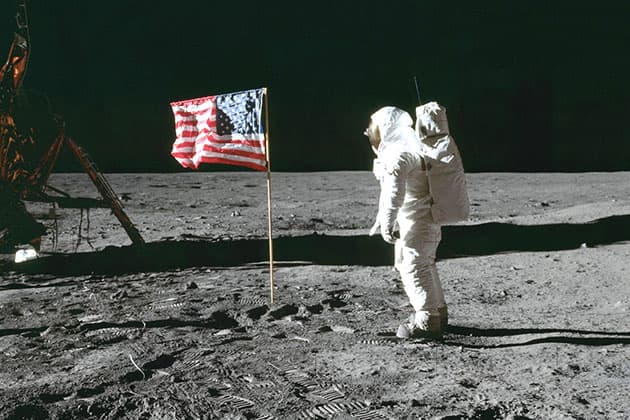 NASA photography on moon