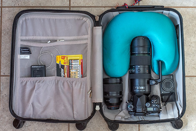DIY hacks suitcase for lens