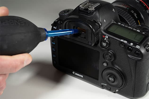 camera maintenance and cleaning use a bulb blower