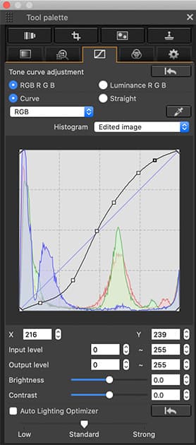 Canon DPP exposure adjustment tools - Canon Digital Photo Professional