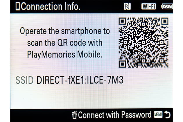 Sony Imaging mobile app QR code