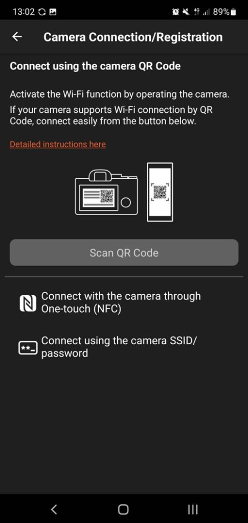 Sony Imaging Edge Mobile - connecting your phone to your Sony camera - the app has a guide built-in