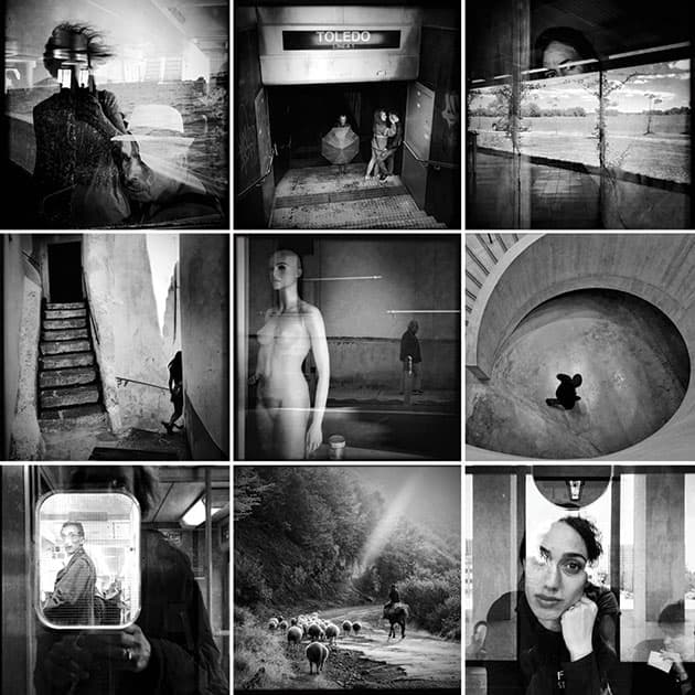 Instagram Marina Sersale black and white image group