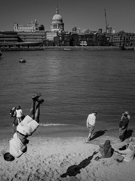 beach during the summer in london