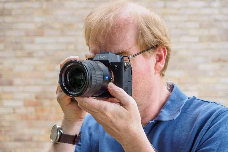 Sony A7S III in use by AP technical editor Andy Westlake