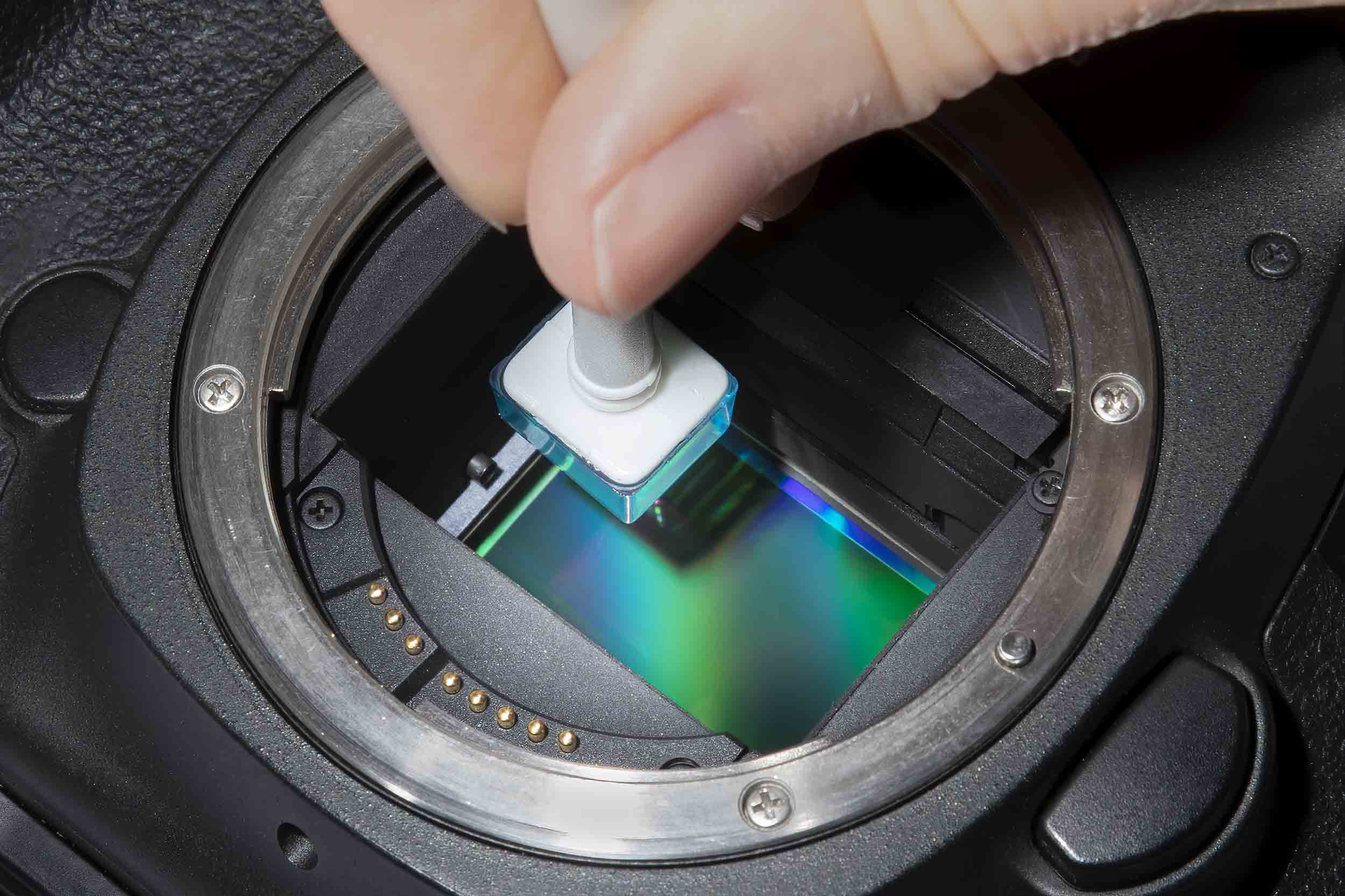 How to clean the camera sensor