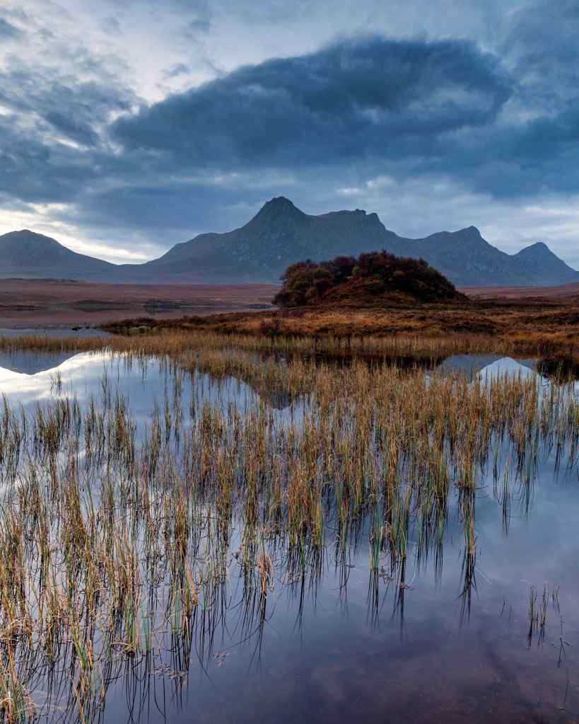 Best landscape photography locations in Scotland Ben Loyal from Lochan Hakel, Scottish Highlands