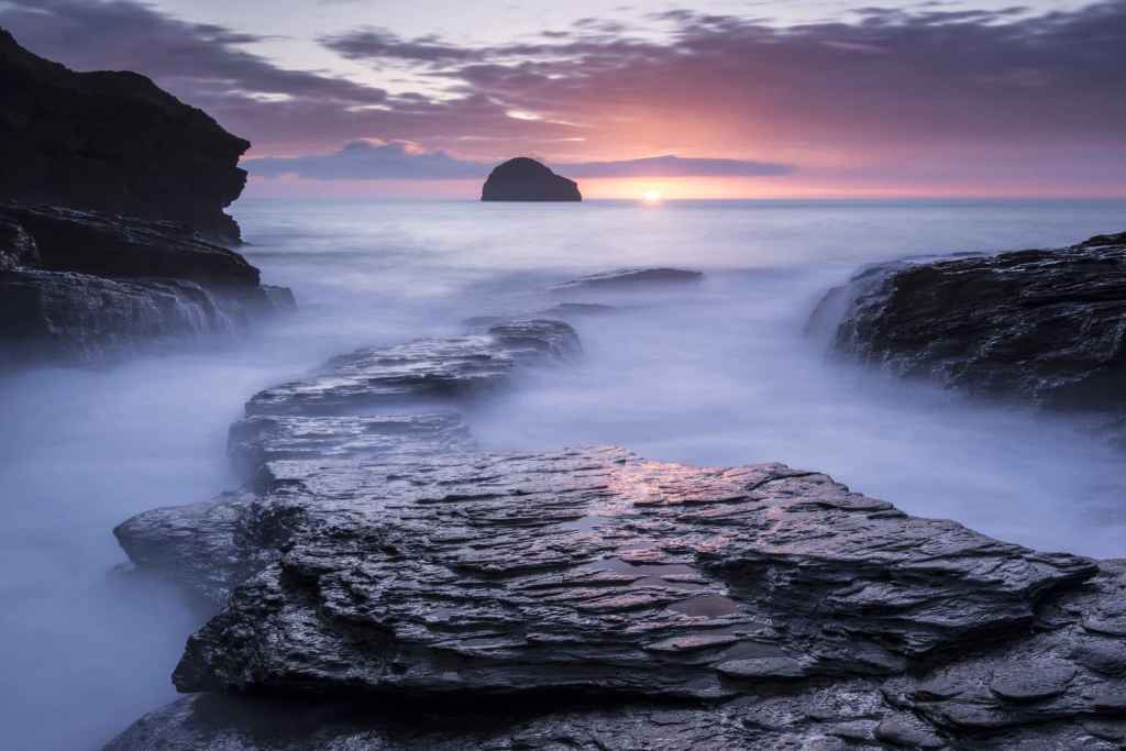 Best landscape locations in South and Southwest England Trebarwith Strand