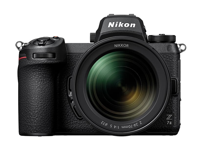 The Nikon Z 7II with a 24-70mm zoom lens