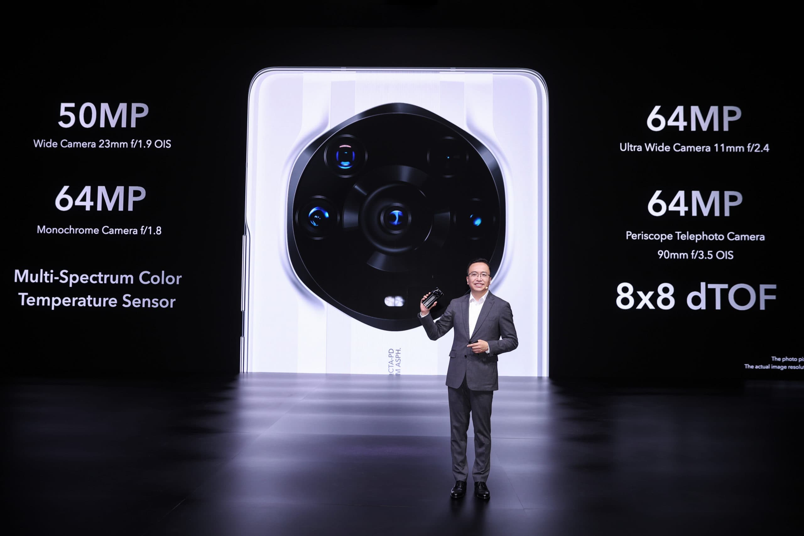 George Zhao, CEO of HONOR Device Co, Ltd, presenting the Honor Magic3 Pro+