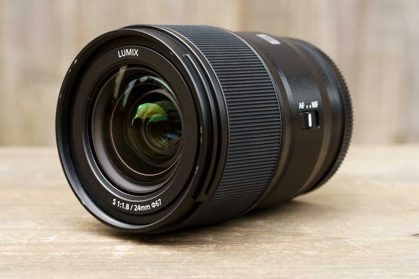 Panasonic Lumix S 24mm F1.8 Lens Front