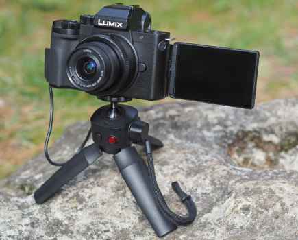Panasonic Lumix G100 with grip