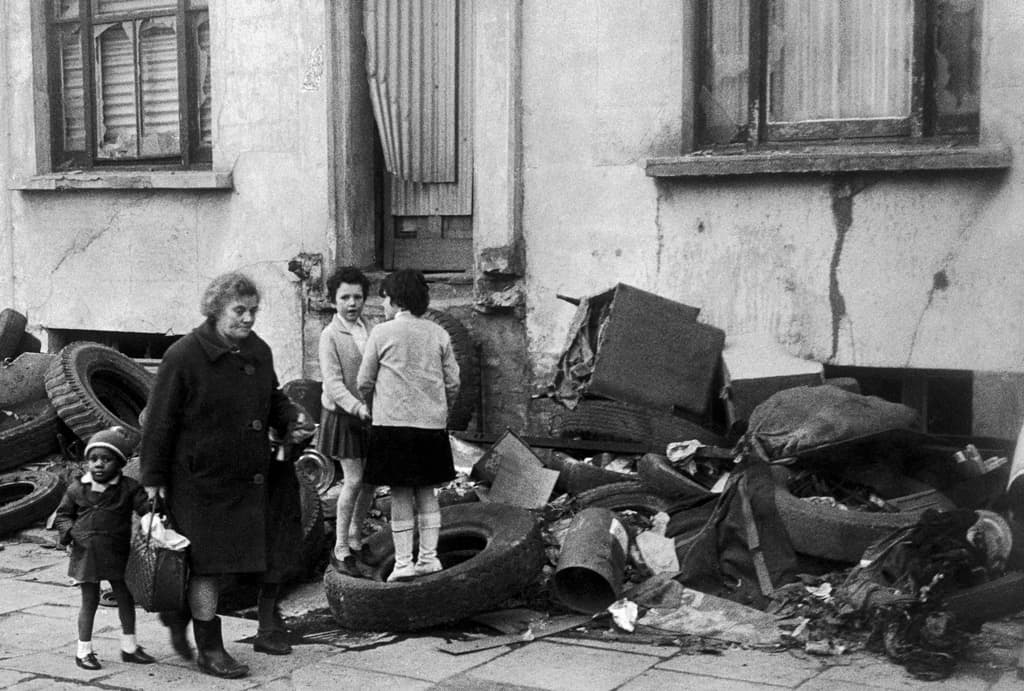 Charlie Phillips - Silchester Road after demolition, 1967