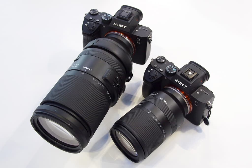 Tamron 18-300mm f/3.5-6.3 Di III-A VC VXD with 150-500mm lens TPS
