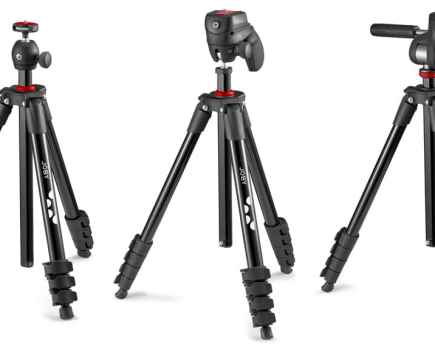 Joby Compact Tripod Range: Light, Action, Advanced (left to right)
