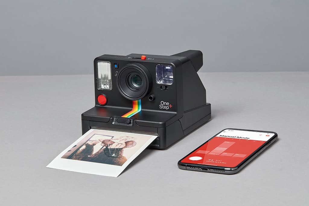 The Polaroid OneStep+ black camera