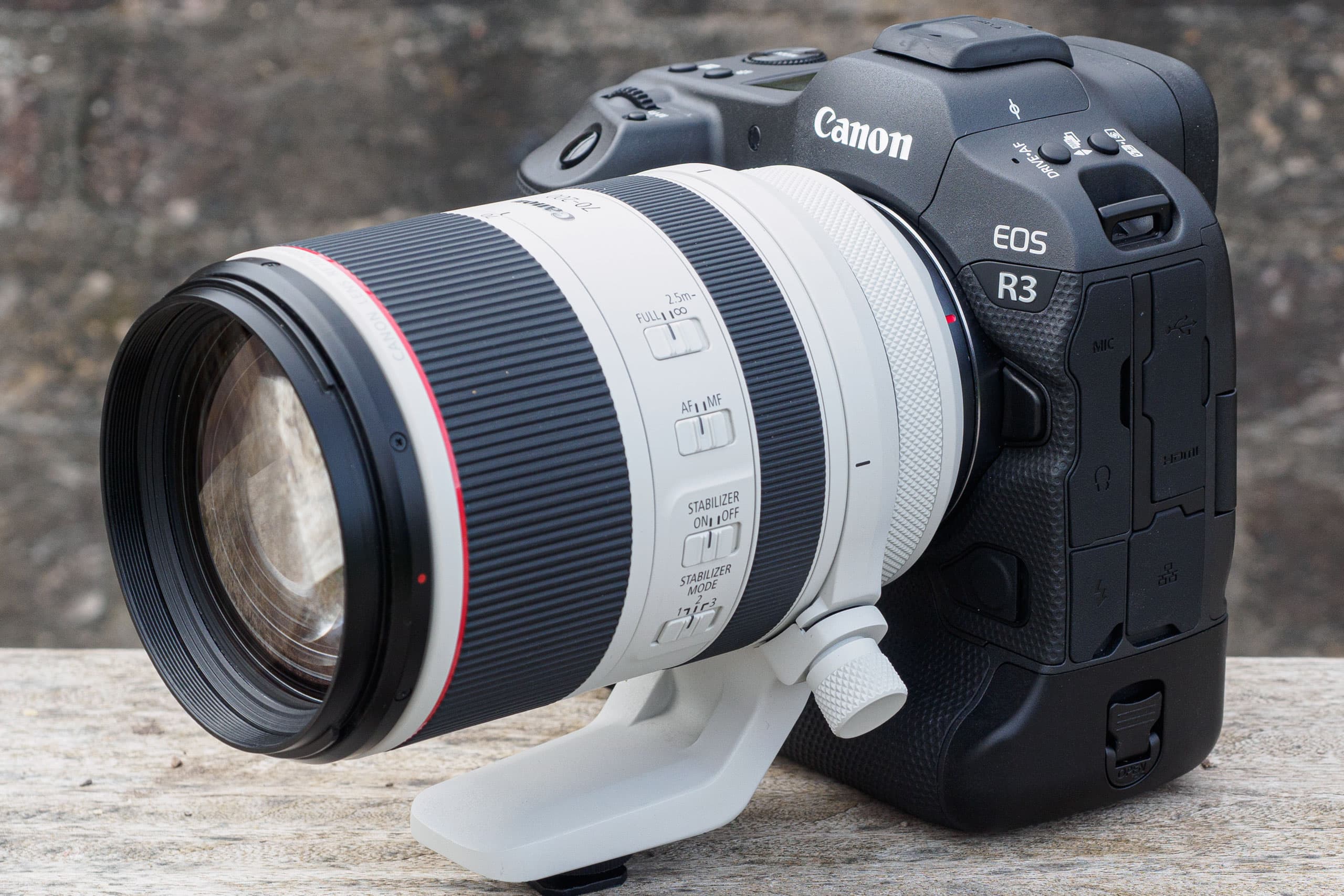 Canon EOS R3 fitted with the RF 70-200mm F2.8L IS USM lens