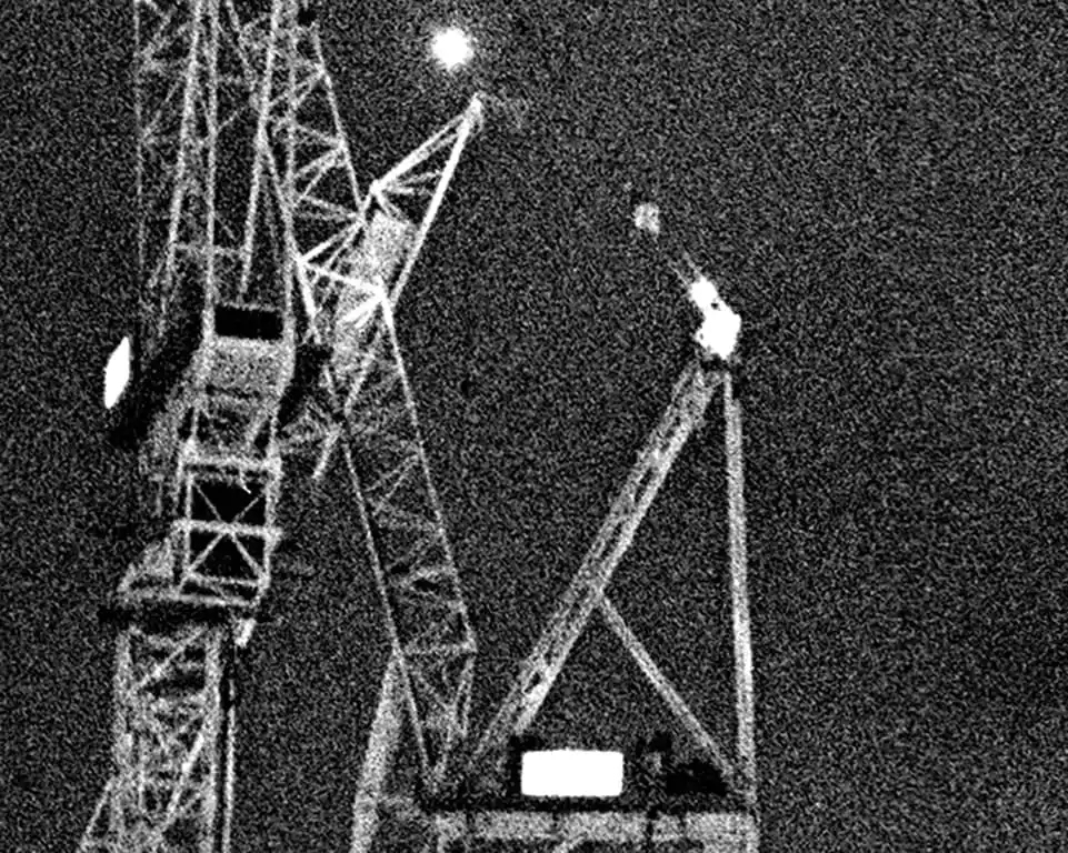 night film photography coarser grain and high contrast