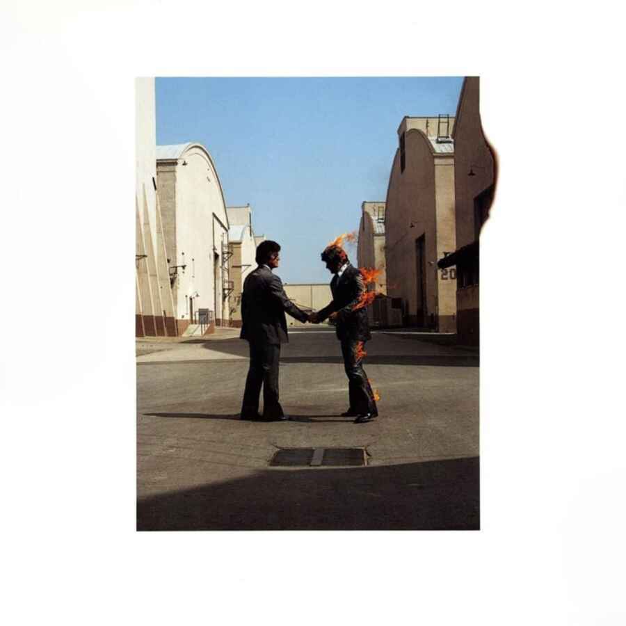 Pink Floyd’s 1975 album cover for Wish You Were Here