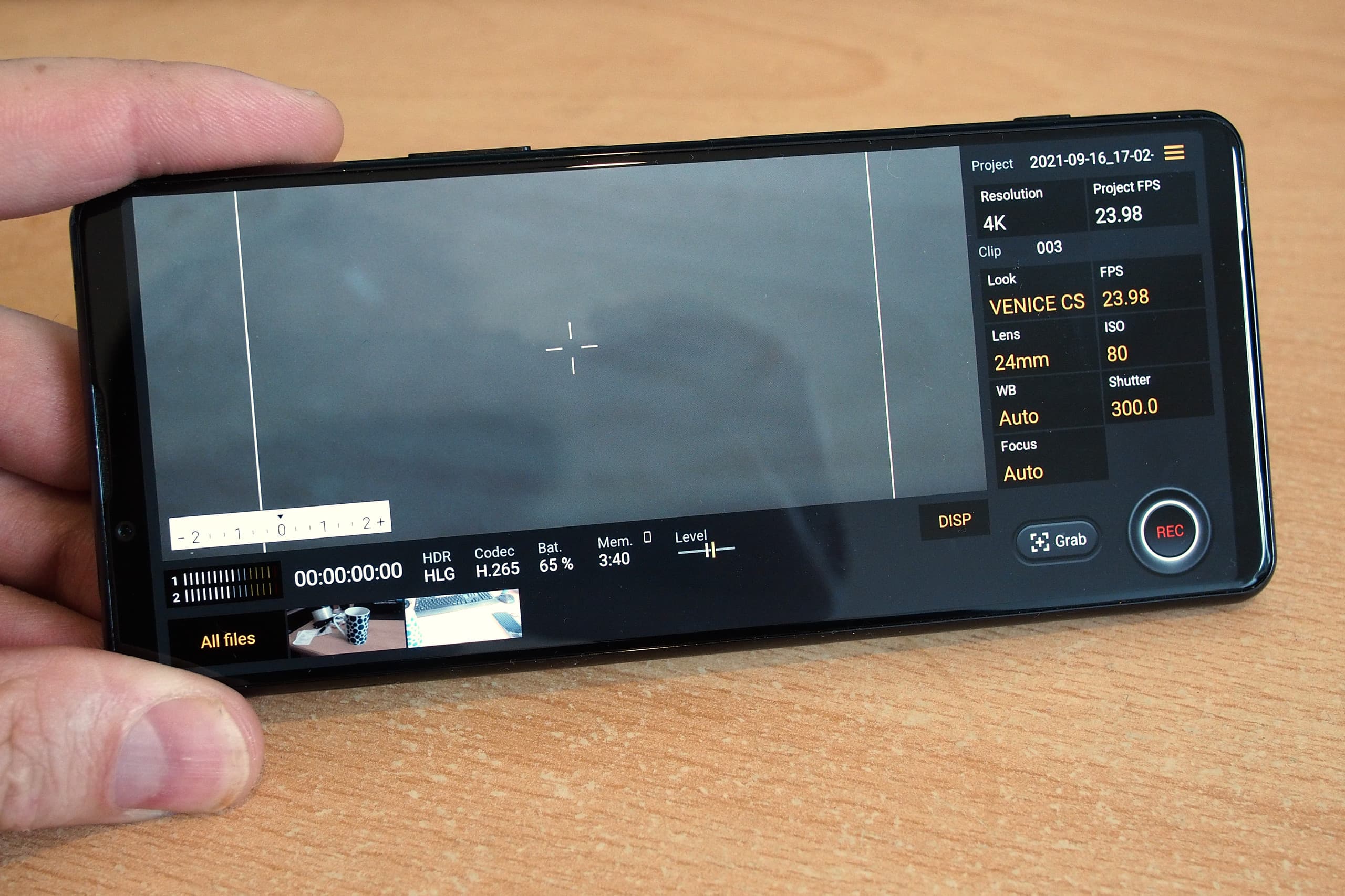Cinema Pro on Sony Xperia 5 III - if you're an advanced film-maker this is for you