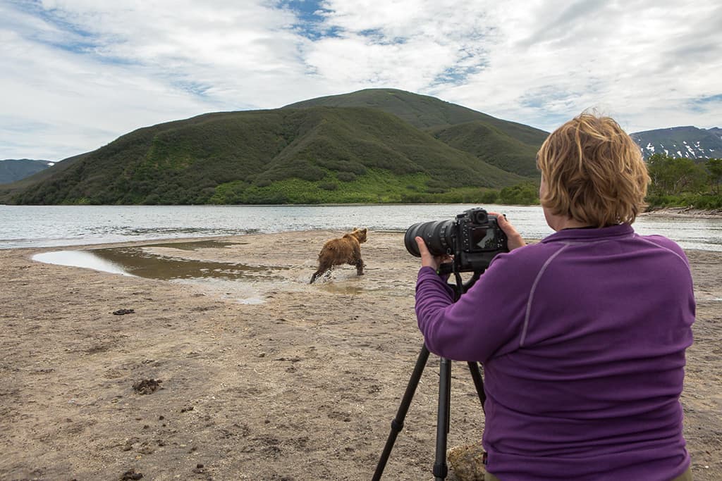 guest photographing bears