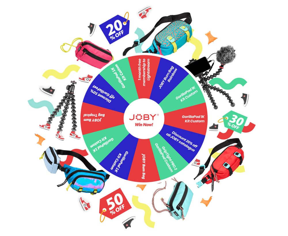 Joby Black Friday Spin the wheel