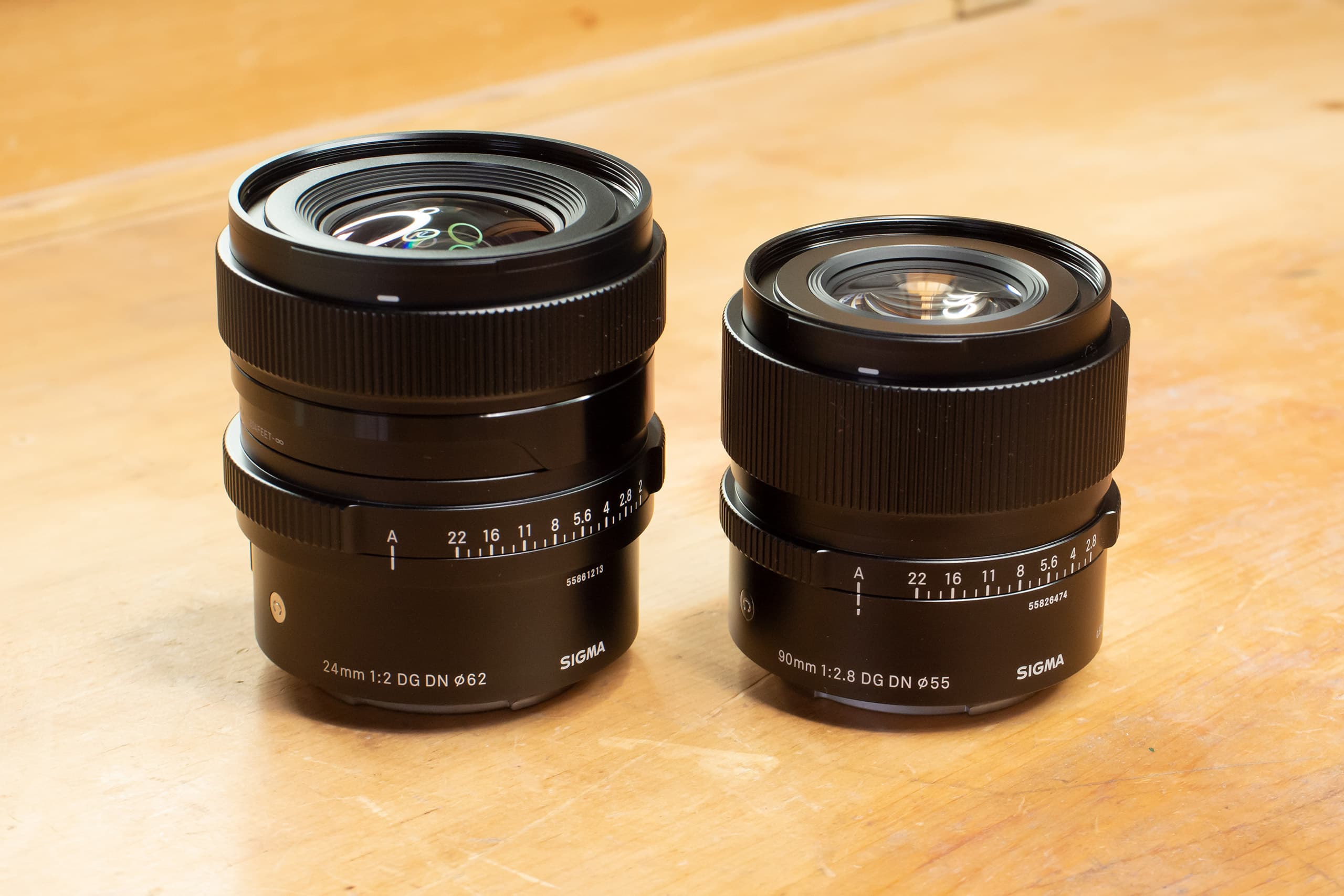 The Sigma 24mm f2 DG DN lens is compact, but not as compact as the 90mm f2.8 DG DN.
