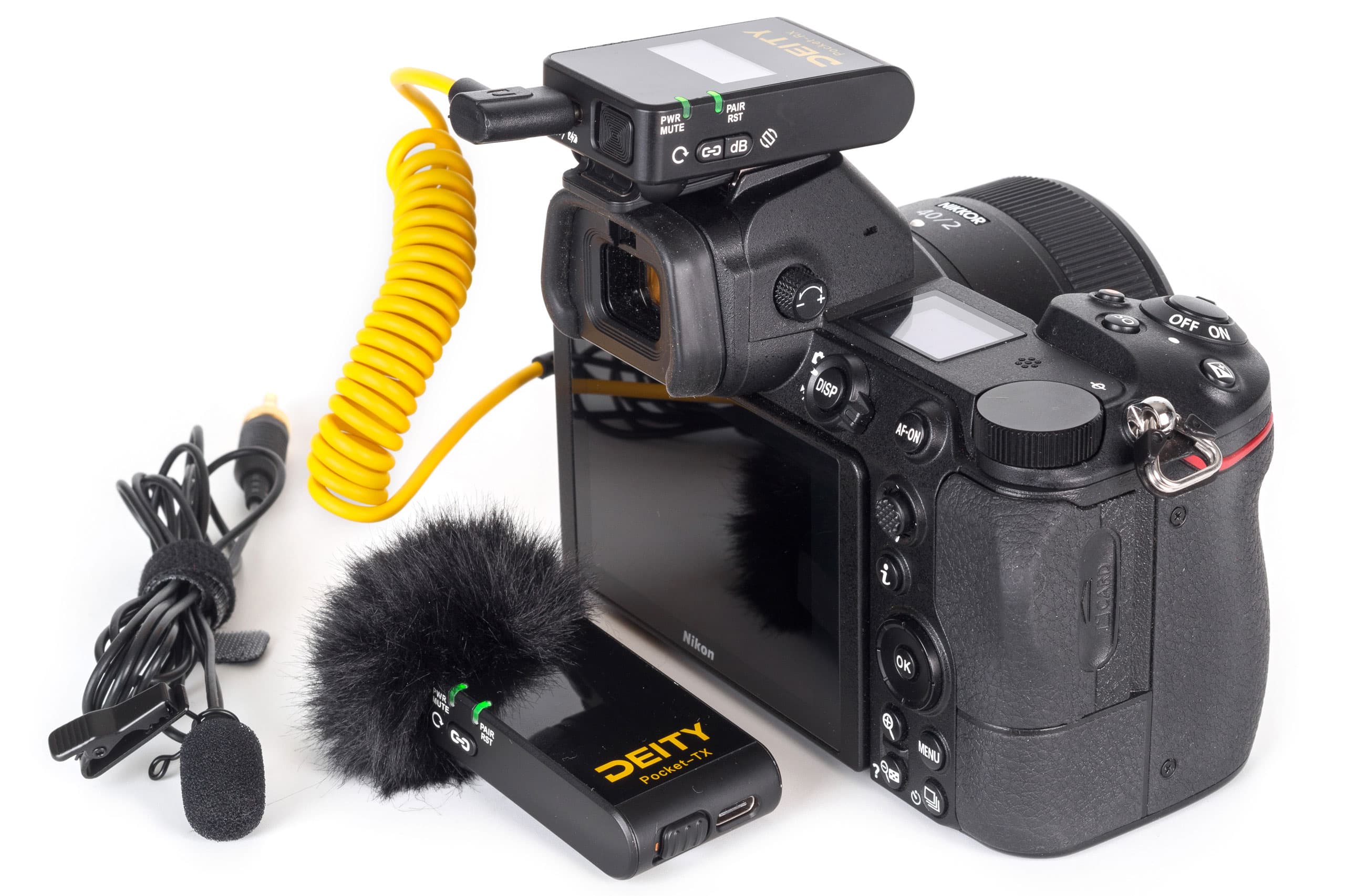 Deity Pocket Wireless kit set up with camera