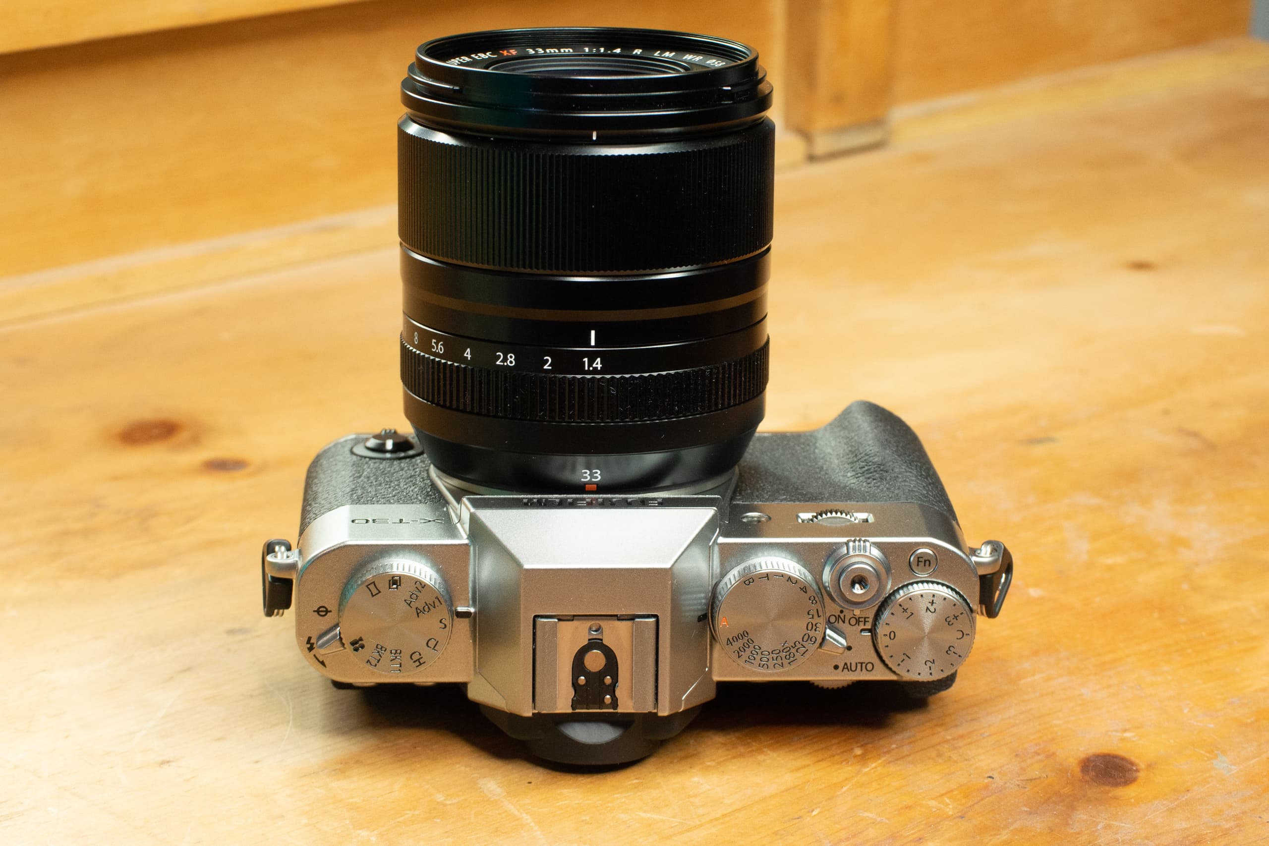 Fujifilm X-T30 II with 33mm f1.4, top