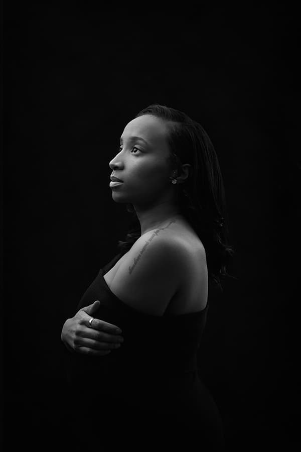 Jemella Ukaegbu, founder of UKBFTOG. AP’s Hero of Photography 2022. Self-portrait taken in her kitchen during lockdown