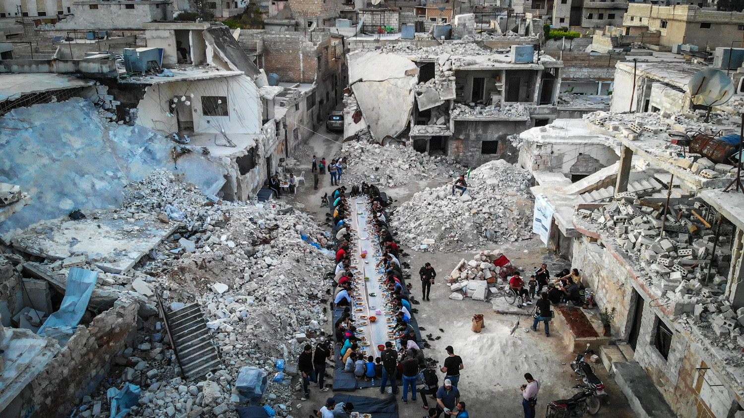 Mouneb Taim won the 'One Shot: As Shot' category of TPOTY 2021 with this image of Idlib, Syria.