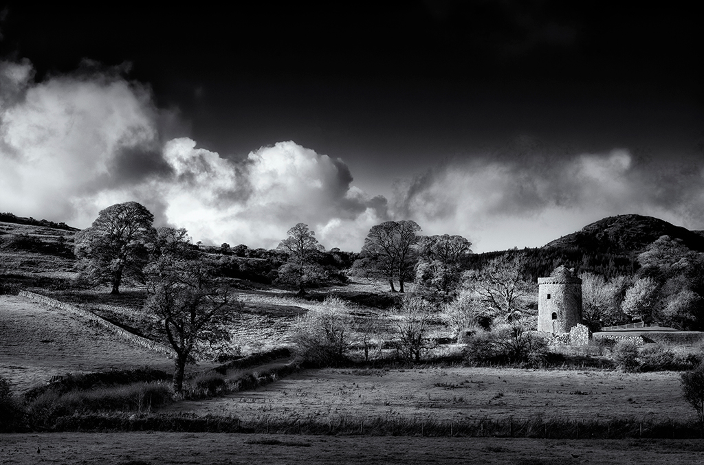15th century tower house in late autumn, Dumfries and Galloway
