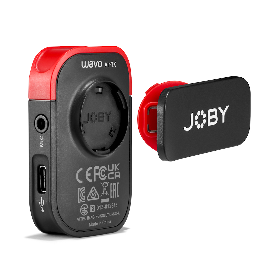 The JOBY Wavo Air microphone with clip