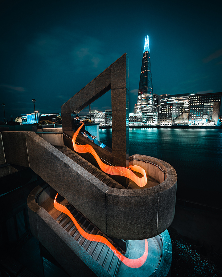 nightscape light painting by UK Shooters founder Mike Will