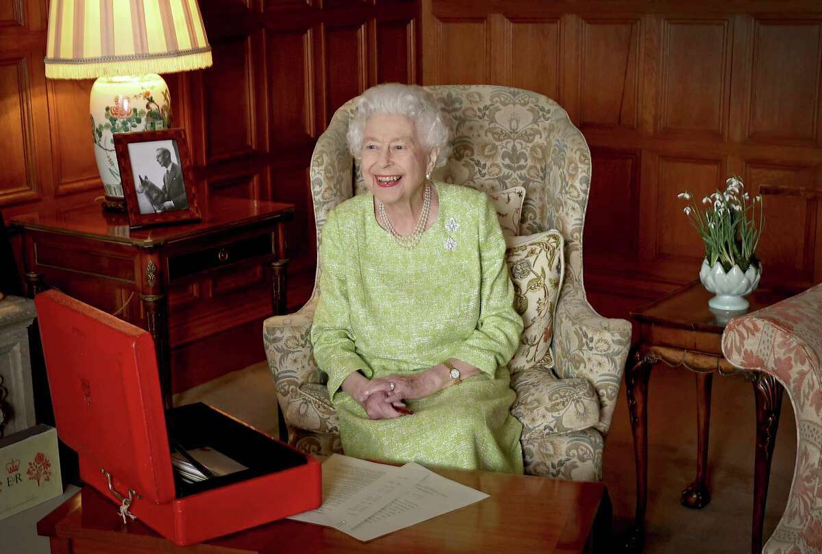 The Queen pictured with her state papers at Sandringham, 2 February 2022. Image: Chris Jackson/Buckingham Palace via Getty 