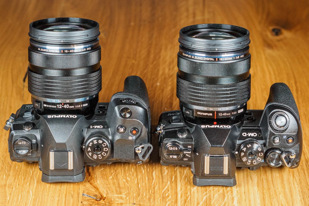 OM System OM-1 vs Olympus OM-D E-M1 Mark III comparison: top view