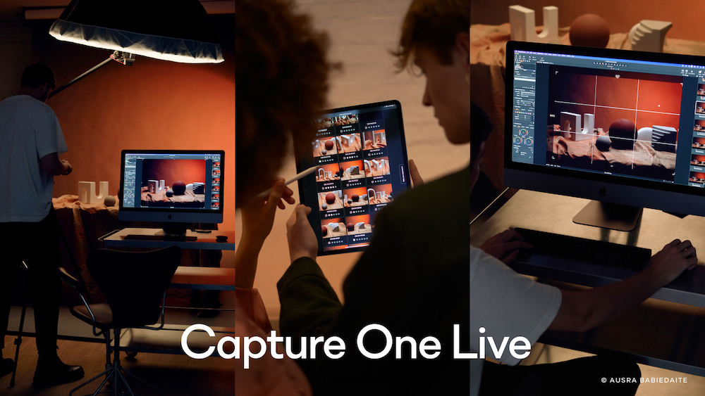 The CaptureOne Live add-on shown in use in various sharing situations