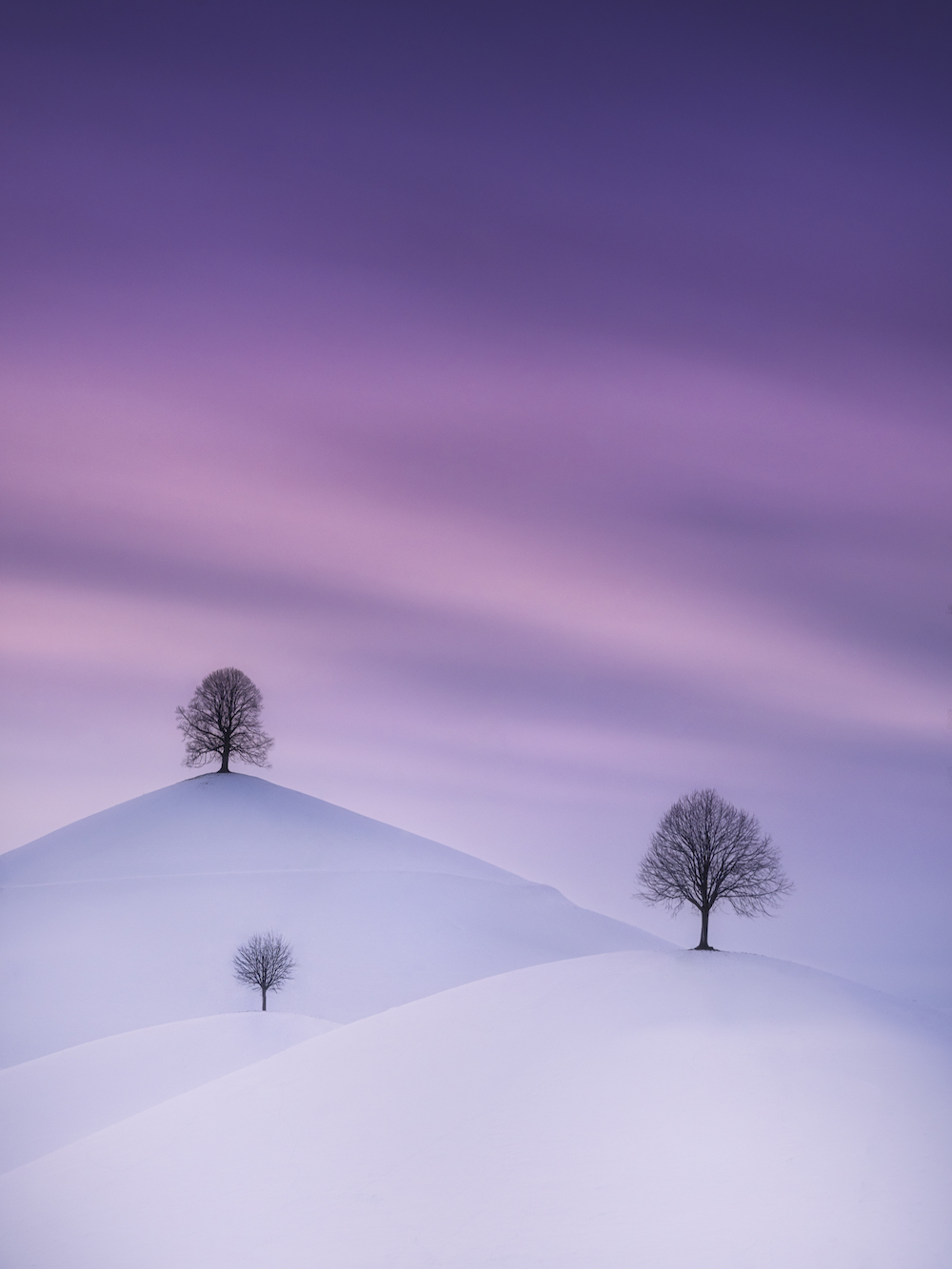 Cédric Tamani - The Drumlins in Winter, Menzingen, Switzerland, won him second place in the International Landscape Photograph of the Year 2021. Image: Cédric Tamani/The 8th International Landscape Photographer of the Year competition