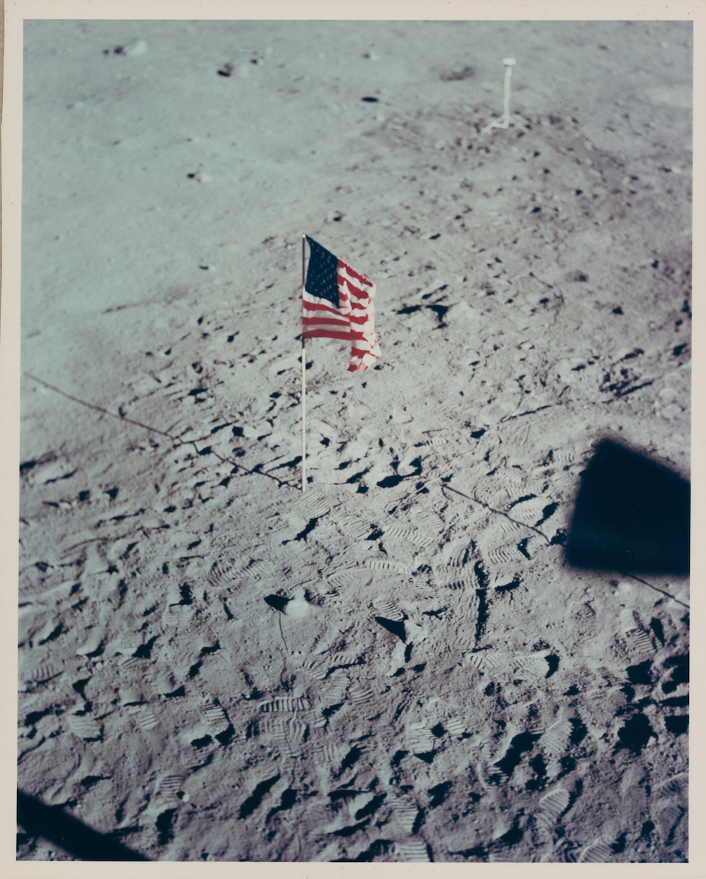This photograph of the American flag on the Moon was on the cover of LIFE magazine in August 1969