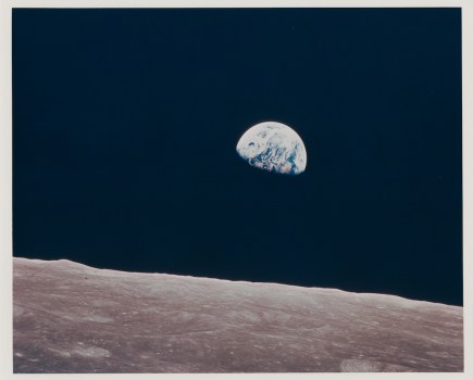 The first colour photograph of the first Earthrise witnessed by humans