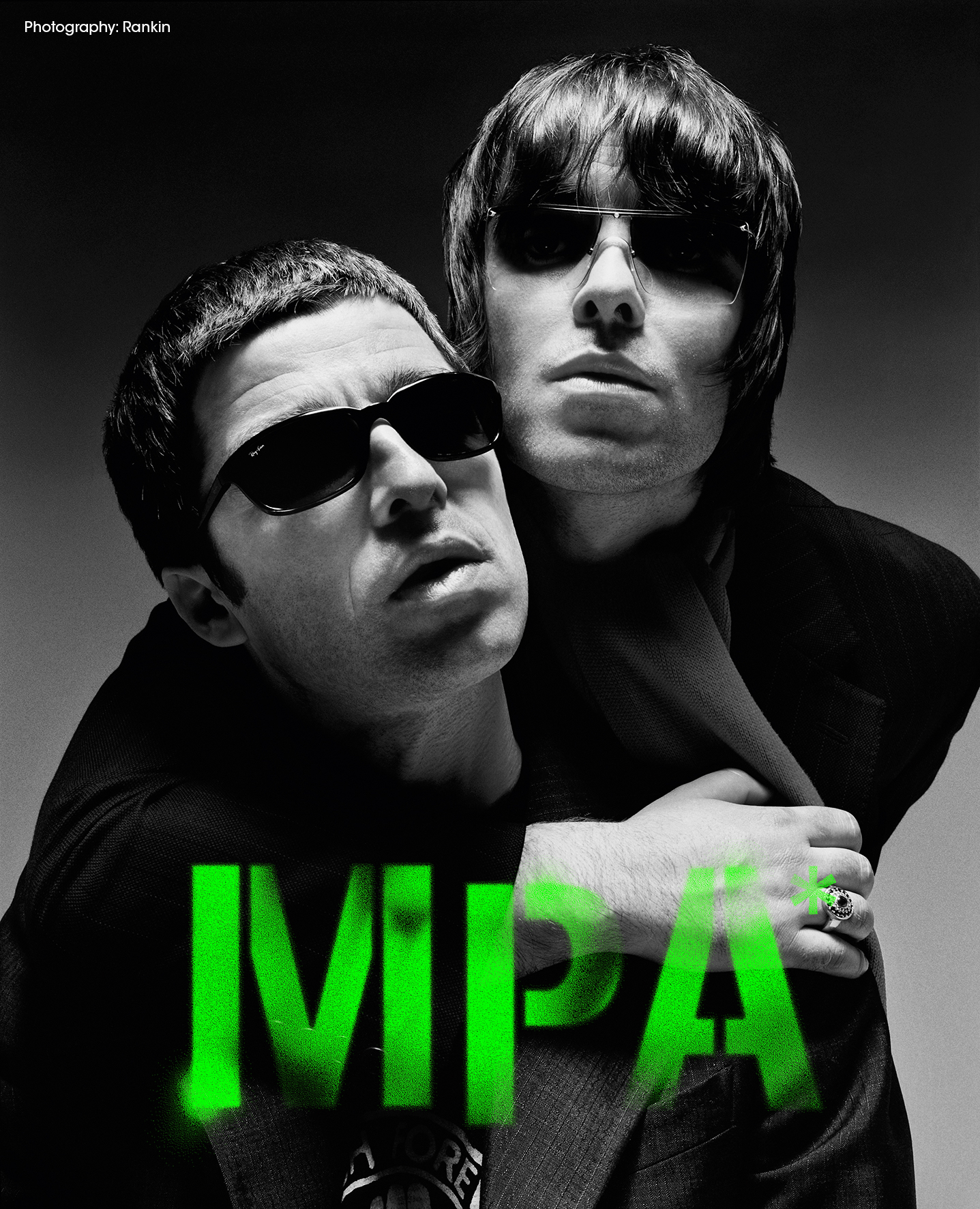 The Gallagher brothers - Noel (left) and Liam (right), formerly of Oasis. Image: Rankin 