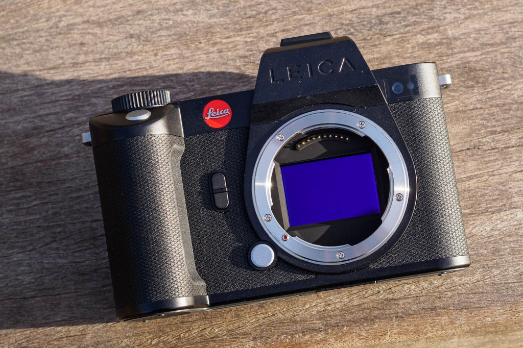 Leica SL2-S with sensor showing.