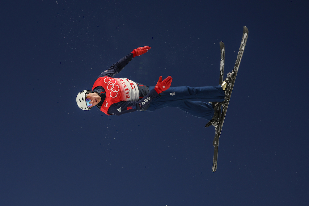 Lloyd Wallace during Aerials at the Beijing 2022 Winter Olympic Games on 12 February 2022 at Genting Snow Park in Zhangjakou, China. Photo by Sam Mellish/Team GB