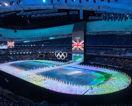 Team GB at the Beijing 2022 Winter Olympic Games opening ceremony on 4 February 2022 at the Beijing National Stadium in Beijing, China. Photo by Sam Mellish/Team GB