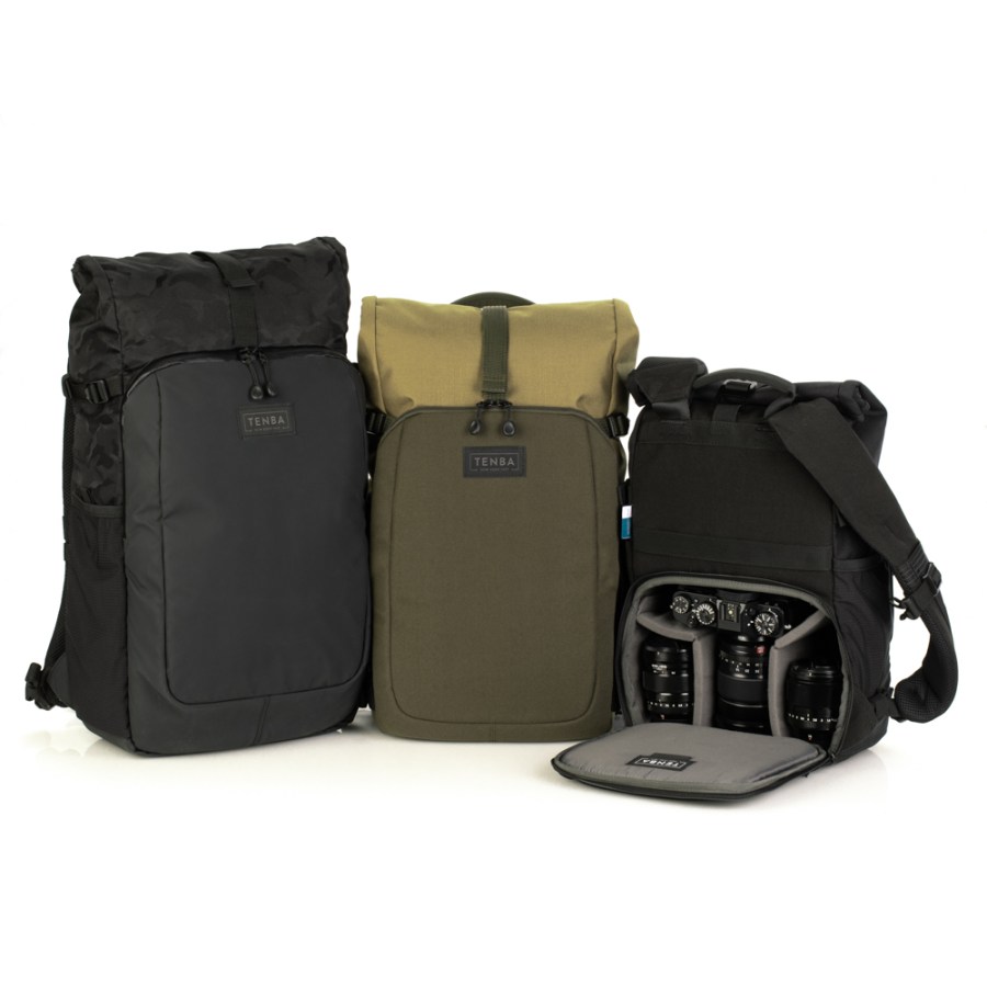 Tenba's updated Fulton V2 backpacks