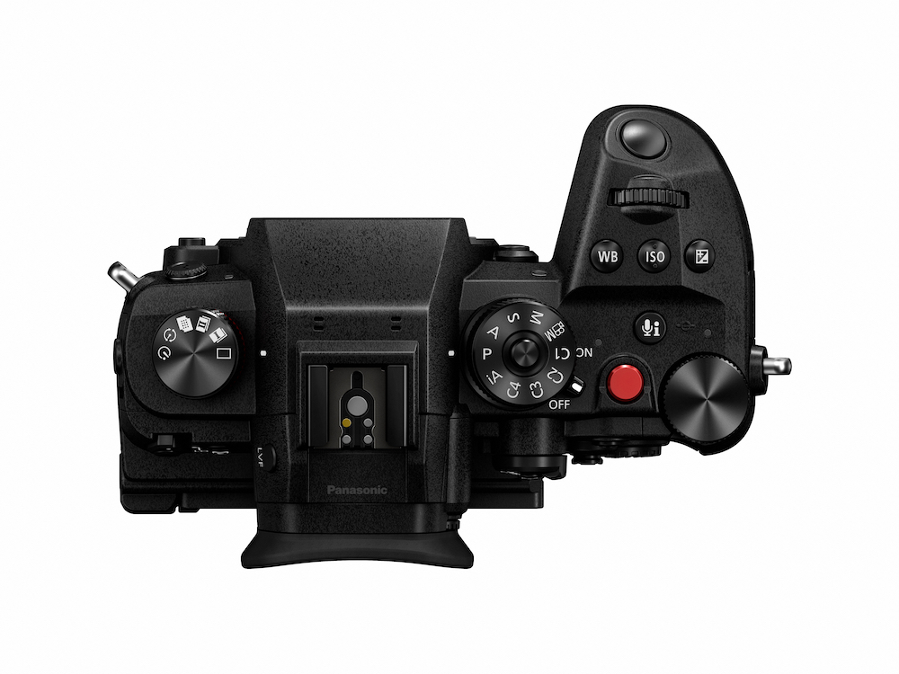 The controls on the top plate of the Lumix GH6