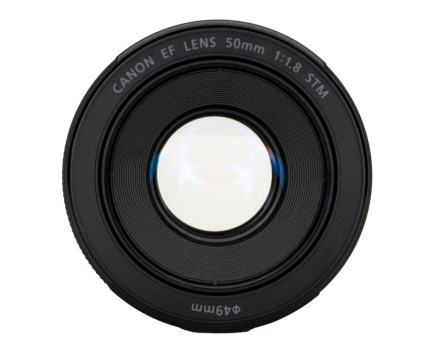 Canon EF 50mm STM lens open aperture