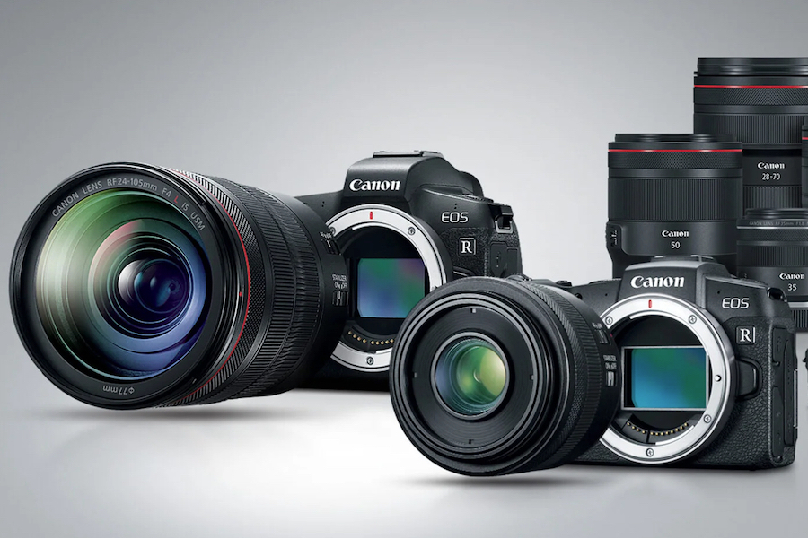 Canon R-series mirrorless cameras and RF lenses